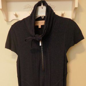 Philosophy Blue Gray Dress with  cool collar and big droopy pockets.  Sz S